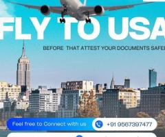 FLY TO USA BEFORE THAT ATTEST YOUR DOCUMENTS THROUGH SKYROOTS  ATTESTATIONS