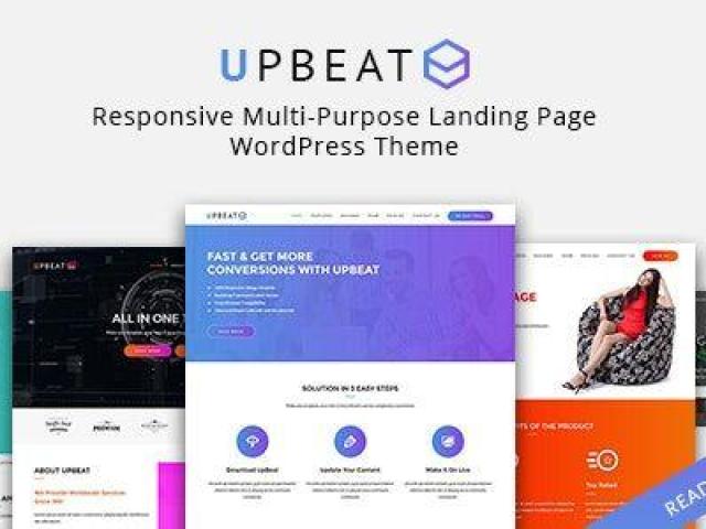 Upbeat - Multi-Purpose Landing Page WordPress Theme