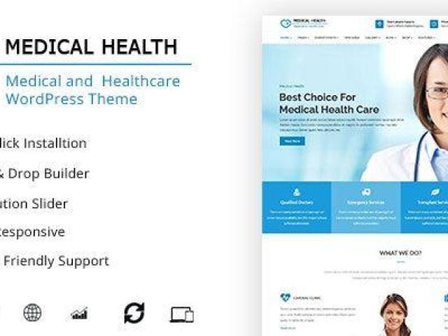 MedicalHealth - Doctor & Healthcare Clinic WordPress Theme