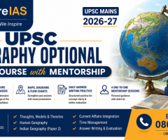 UPSC Geography Optional Crash Course with Mentorship