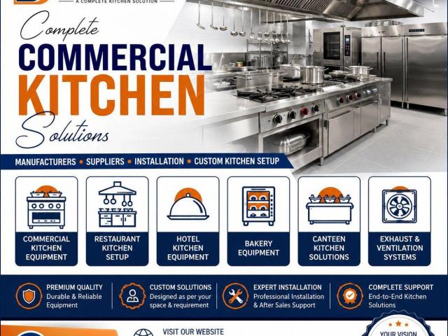 Commercial Kitchen Equipment Manufacturers in Delhi