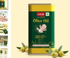 LuvLap Naturals Baby Massage Oil with Spanish Olive Oil, 200ML – Boosts Bone & Muscle Strength