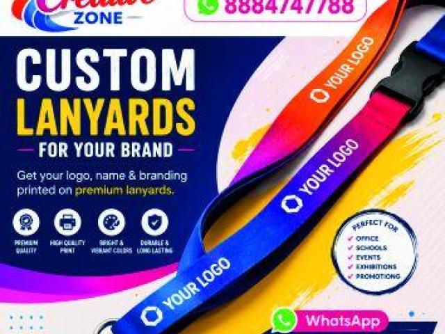 Lanyard Printing Rs. 25/- | Tag with printing  Rs.30/ Online  | Custom Designs & Branding | 600