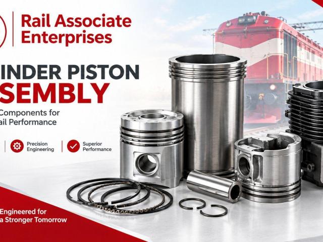 Cylinder Piston Assembly for Dependable Locomotive Performance