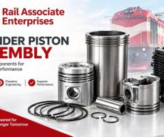 Cylinder Piston Assembly for Dependable Locomotive Performance