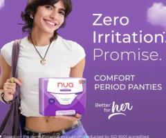 Buy leak-proof Comfort period panties for heavy flow protection | Disposable and toxic-free.