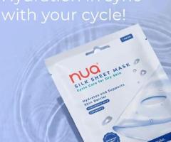 Nua Silk Sheet Mask - Hydrating & Repairing Sheet Mask with Ceramides & Hyaluronic Acid