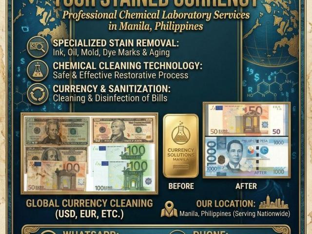 CLEAN YOUR BANKS NOTES WITH DSS CHEMICALS SOLUTION