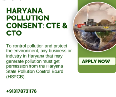 CTE & CTO from HSPCB – Pollution Consent in Haryana
