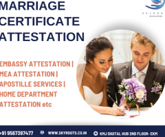 MARRIAGE CERTIFICATE ATTESTATION | MEA | EMBASSY | APOSTILLE |- 9567397477