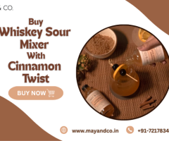May & Co.’s Whiskey Sour Mixer with a Cinnamon Twist