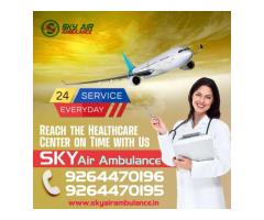 Sky Air Ambulance from Varanasi to Delhi – Best Aviation Crew