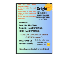 English Phonics and handwriting improvement