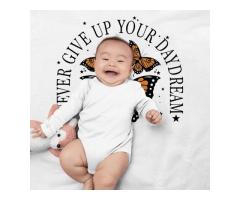 Never Give Up Your Daydream Baby Swaddle Blanket