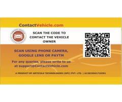 ContactVehicle.com QR Tags For Safety Of Your Car By Articole Technologies