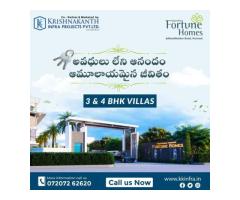 Luxuriate in Style: Vedansha's Fortune Homes 3BHK and 4BHK Duplex Villas