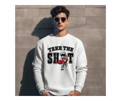 Take The Shot! Graphic Oversized Men’s Sweatshirt