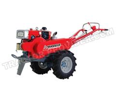 MASSIVE BRAND - WALKING TRACTOR MT 18 - 18HP WITH ROTARY TILLER AND PLOUGH