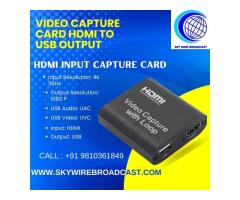 Use HDMI Input Capture Card for Outdoor Streaming