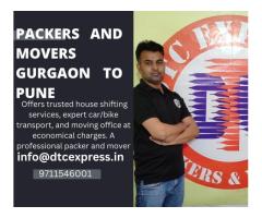Book Packers and Movers in Gurgaon to Pune, Book Now Today