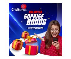 Cricbet88 Online Betting | Sign Up & Get Unlimited Bonus Surprises
